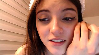 Beauty small tit amateur teen masturbating her shaved pussy