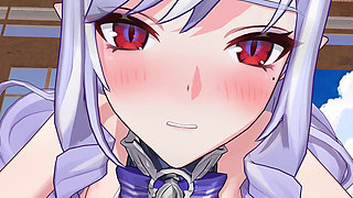 Zenless Zone Zero - Vivian's Secret Beach Sex with Wise Seductive Moans - 3D NSFW Animation