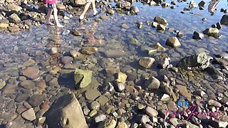 Juniper Ren Car Blowjob POV - Amateur Model Fucked Hard in Public Vacation Fun