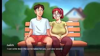 Quiet Girl Judith Anal Fuck in Summer Heat - Summertime Saga Wild 4K HD