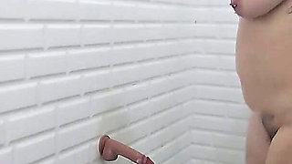 Jade Playing with Dildo in Shower