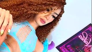 Big Cock Busty Tranny Masturbating