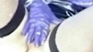 Watch This French Domina Play with Her Pussy in Latex