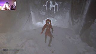 Nude gamer Bonnie Bunny plays Jedi Fallen Order mod in this starlet wars adventure