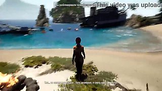 Lara gets fucked hard by huge demon dick after activating ancient statue - 3D Hentai Game Sex Animation