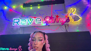 Brian Pumps Scarlett Full of Cum While Glowsticks Light Her Stockings!