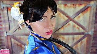 Chun Lis Femdom Cosplay as Fierce Dominatrix