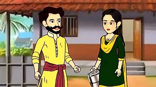 Husband Wife and Maid Gangu Bai Ki Chudai Ki Story, Hindi Cartoon Sex Story