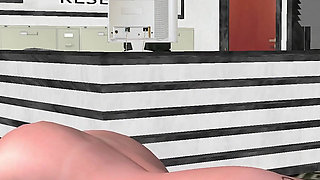 Office Cunnilingus Ecstasy: 3D Cartoon Beauty's Multi-orgasm Lick Fest