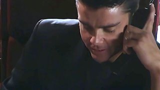 Tattooed dark-haired loves ass licking and