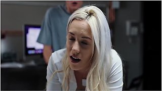 Charlie Dean Freezes Sexy Doctor And Fuck Her Dripping Wet Pussy Until Huge Cumshot