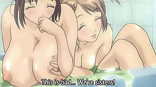 Step Sisters Sharing a Bath! Hentai Subtitled