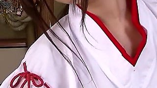 Curvy Japanese Big Natural Tits Caught Masturbate and Seduce to Titjob by Old Guy in Uncensored JAV