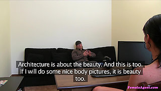 Female Agent - Buff Blond God Fucks Agent's Tight Little Pussy