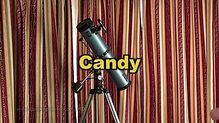 Candy bare back whipping by hot domina