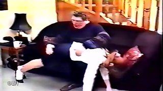 Old Vintage In Vintage Old Man Caning Cute Teen 18+