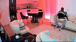 Amateur latin caught by hidden cam