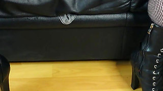 German Scout - Petite German Redhead Lizzy Rose with Saggy Tits and Long Labia at 2nd Casting Fuck