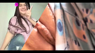 Lonely Girl with Natural Breasts Masturbating