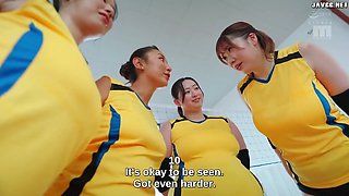 Mature japanese milf shares intense volleyball passion