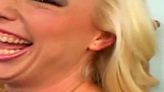 Tattooed blonde milf gets her pussy stuffed with big cock