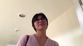 Angeline, Casting With Anal Sex And Pussy Creampie