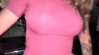 Cheating Big Bust MILF Car Hookup During Risky Night Passion