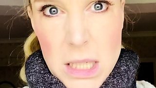 British blonde milf Jane Bond solo masturbation
