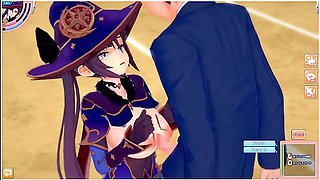 Erotic encounter with a spellbinding anime enchantress