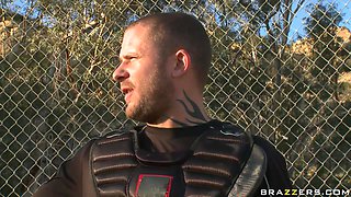 Orgasms In The Outfield With Bridgette B, Angelina Valentine, Scott Nails - Brazzers