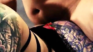 Purple Hair Neko Slut Stella Mae Sucks and Fucks