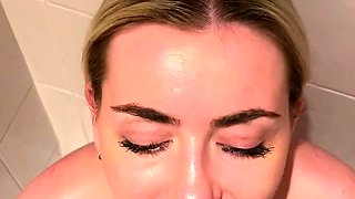 POV Handjob Blowjob cumshot compilation