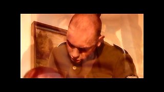 Hot cop cougar Ass Fucked hard and cumshot in throat by military with Big Cock