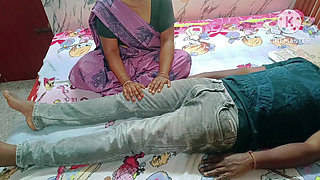 Step Mother Treated Her Injured Step Son in a Erotic Way - Full Tamil Audio with Moaning