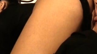 Tan stud gives a POV blowjob to his big cock