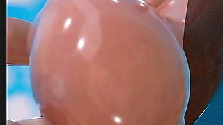 Fat Ass Fortnite Slut Getting Her Tight Oiled up Pussy Fucked