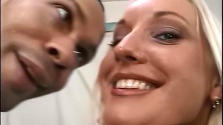 Blondie Calli Cox interracial gangbang