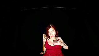 Eva Ray - Darkroom Strip and Dildo