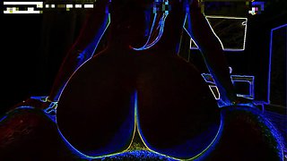 Trip into wild psychedelic passion with a daring backdoor guest