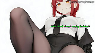 Endure Makima's degradation test to become her filthy puppy (CBT JOI)