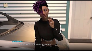 Curvy blonde with a big butt and big boobs in a game experience