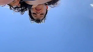 Bikini Backyard Oil Tanning Feet POV