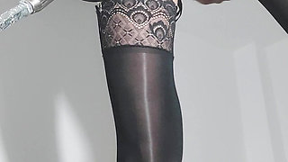 I'm a real slut wiggling in sexy lingerie and wanting big cock