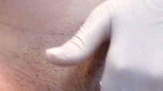 My Pregnant Indian Stepsister Is in White Medical Gloves in the Toilet and She Farts in the Toilet Then Shows Her