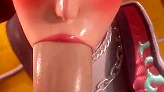 [kpop Demon Hunters] Rumi Sloppy Blowjob 3D Animation