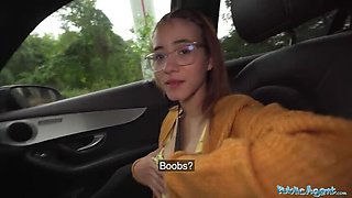 Czech Blonde Student Big Ass Orgasm Driving Lesson POV Blowjob Creampie