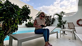 Locked Outside I Couldn't Hold It & Wet My Jeans by the Pool