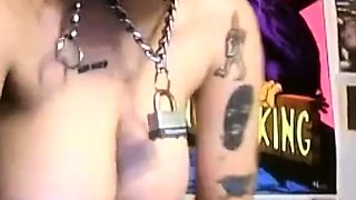 Red Bikini Babe with Big Natural Tits on Cam!