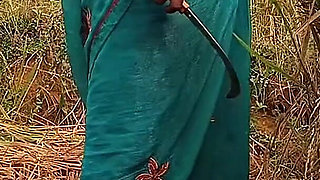 When the Sister-in-law Was Cutting Paddy, the Brother-in-law Fucked the Sister-in-law in the Paddy Field Itself.