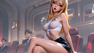 Public Teenager Gang-bang - AI Generated